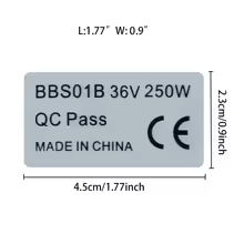 Motor stickers 250w | 500w